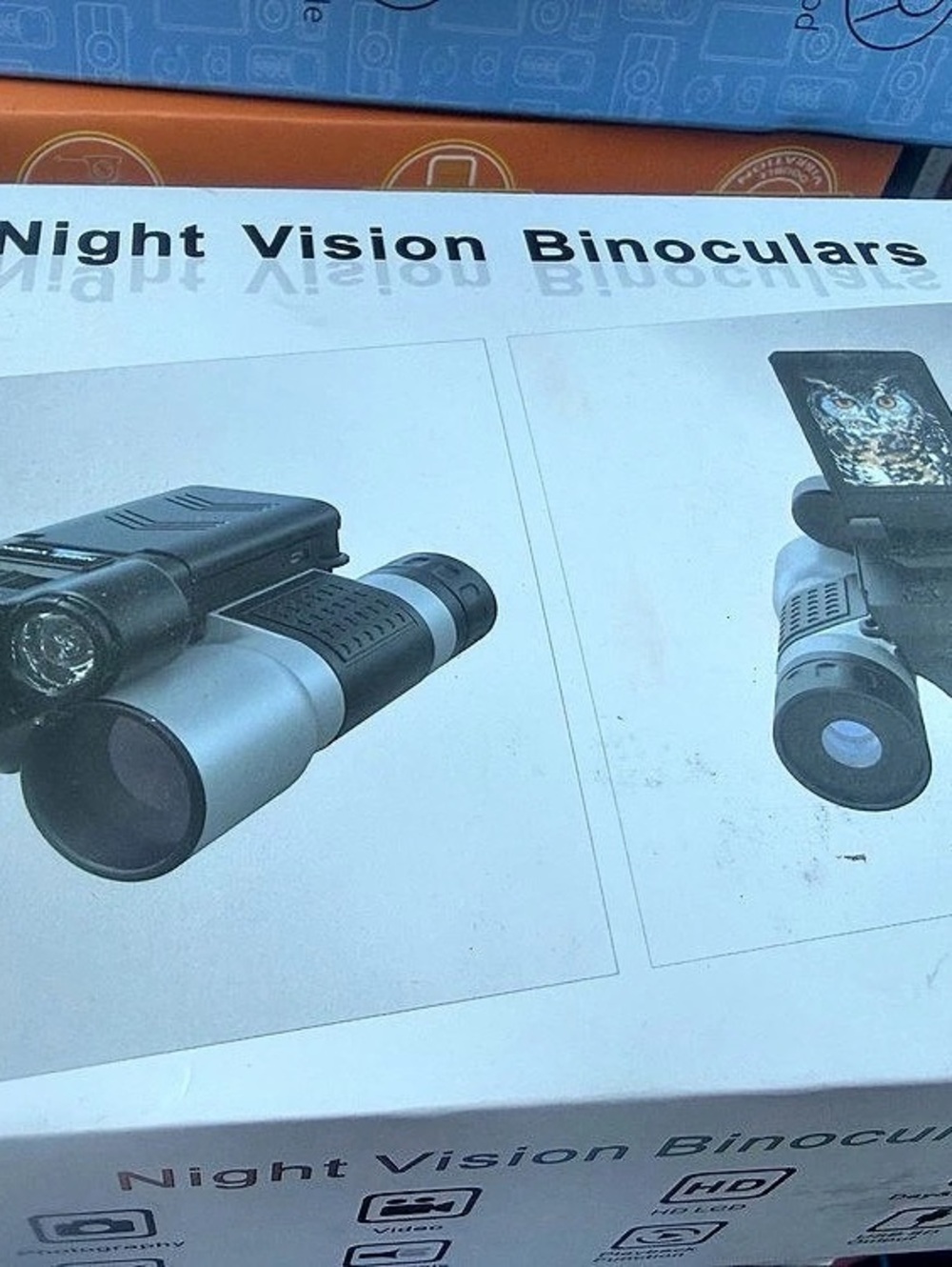 Night Vision Binoculars 8x Digital Zoom Black & Silver